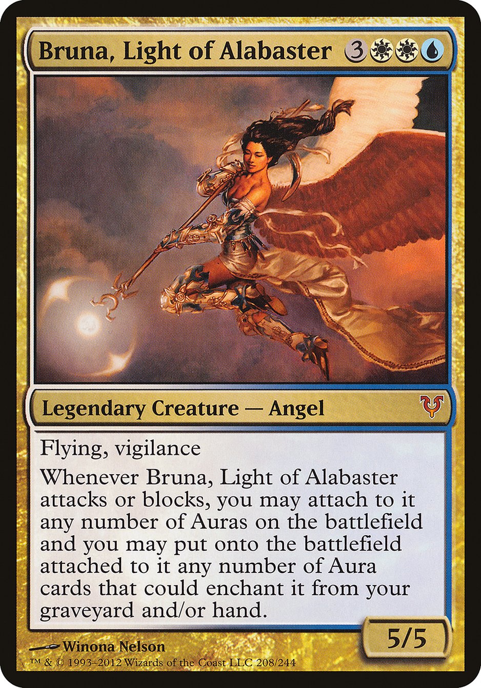 Bruna, Light of Alabaster (Oversized) [Open the Helvault] | Black Swamp Games