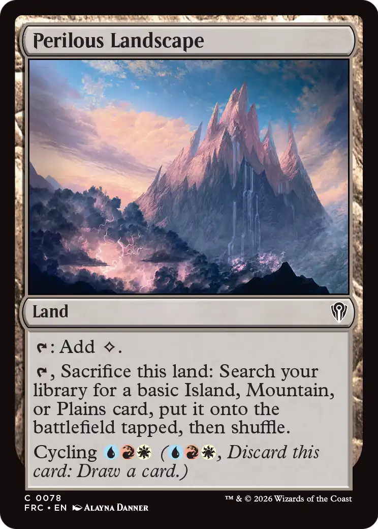 Perilous Landscape [Reality Fracture Commander] | Black Swamp Games
