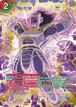 Vegeta, Proud Warrior (SPR) (BT17-132) [Ultimate Squad] | Black Swamp Games