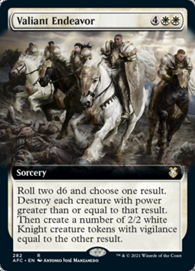 Valiant Endeavor (Extended Art) [Dungeons & Dragons: Adventures in the Forgotten Realms Commander] | Black Swamp Games