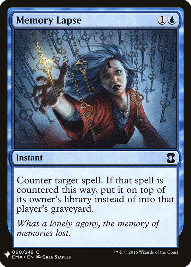 Memory Lapse [Mystery Booster] | Black Swamp Games