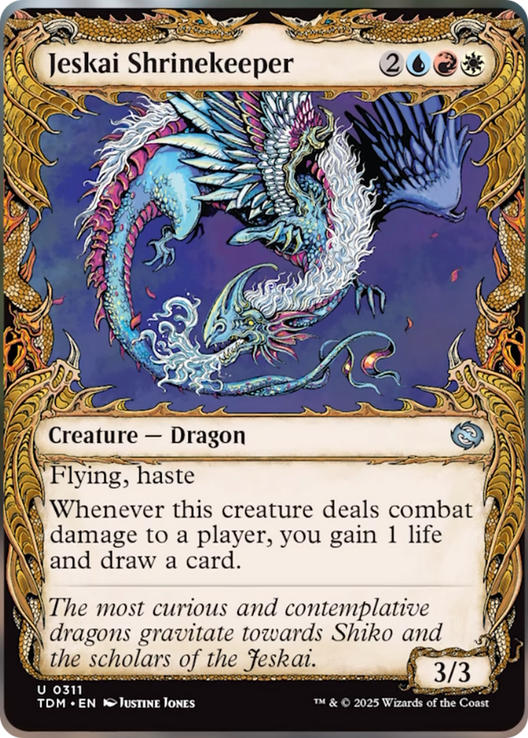 Jeskai Shrinekeeper (Showcase) [Tarkir: Dragonstorm] | Black Swamp Games
