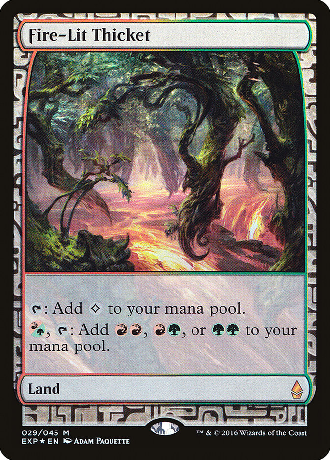 Fire-Lit Thicket [Zendikar Expeditions] | Black Swamp Games