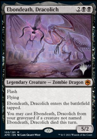 Ebondeath, Dracolich (Promo Pack) [Dungeons & Dragons: Adventures in the Forgotten Realms Promos] | Black Swamp Games