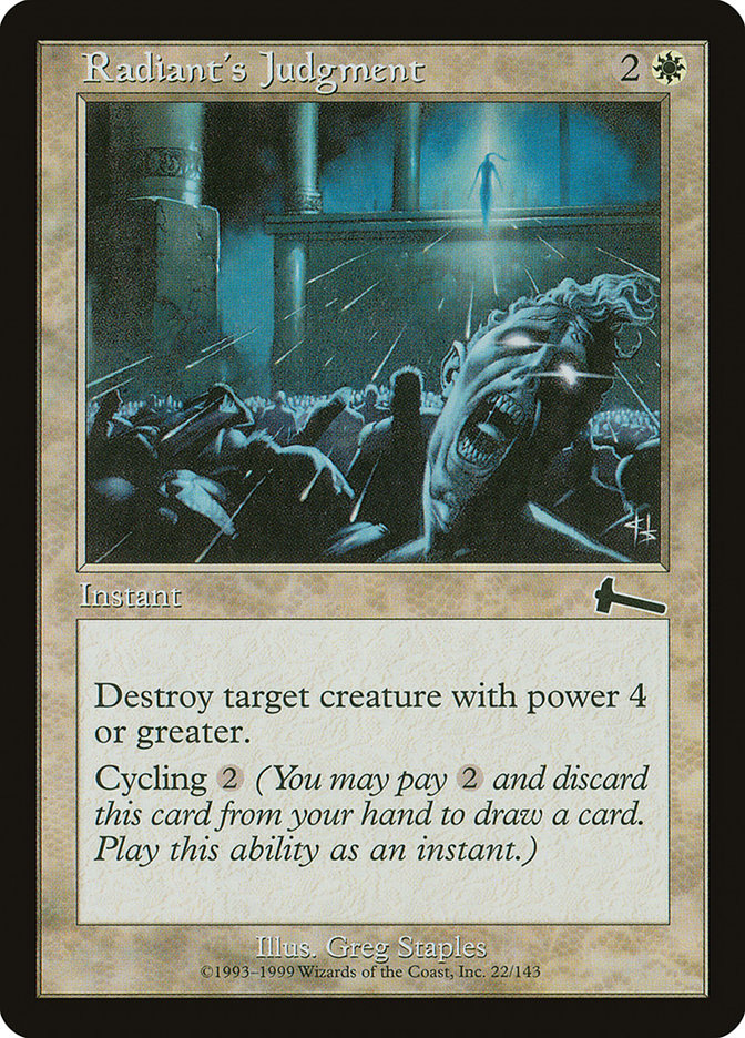 Radiant's Judgment [Urza's Legacy] | Black Swamp Games