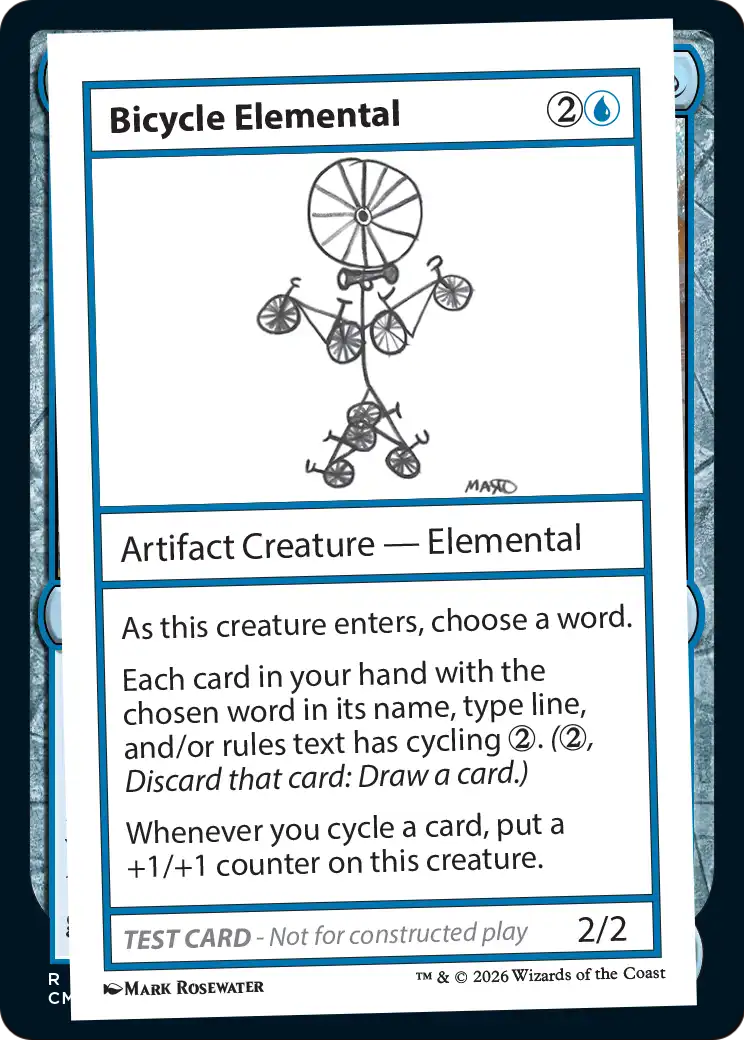 Bicycle Elemental [Mystery Booster Playtest Cards] | Black Swamp Games