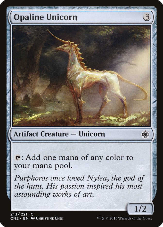 Opaline Unicorn [Conspiracy: Take the Crown] | Black Swamp Games