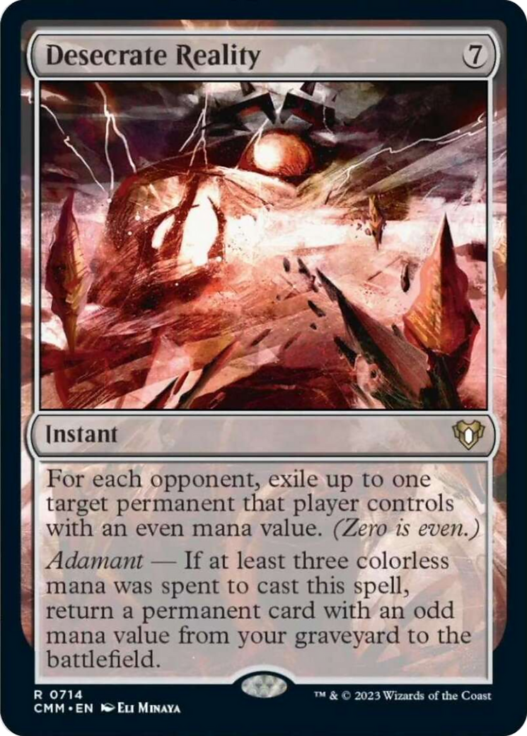 Desecrate Reality [Commander Masters] | Black Swamp Games