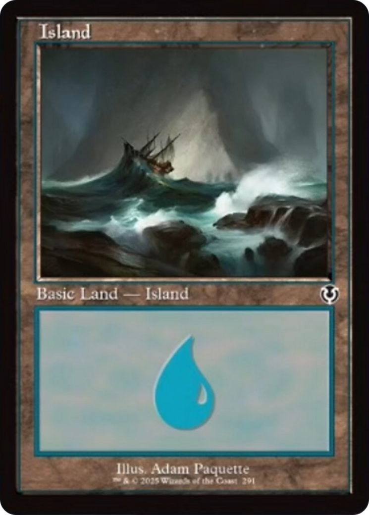 Island (291) (Retro Frame) [Innistrad Remastered] | Black Swamp Games