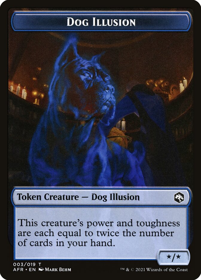 Angel // Dog Illusion Double-Sided Token [Dungeons & Dragons: Adventures in the Forgotten Realms Tokens] | Black Swamp Games