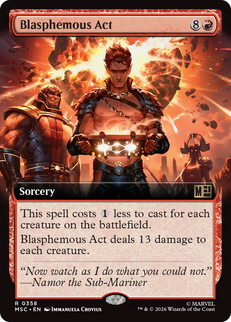 Blasphemous Act (Extended Art) [Marvel Super Heroes Commander] | Black Swamp Games