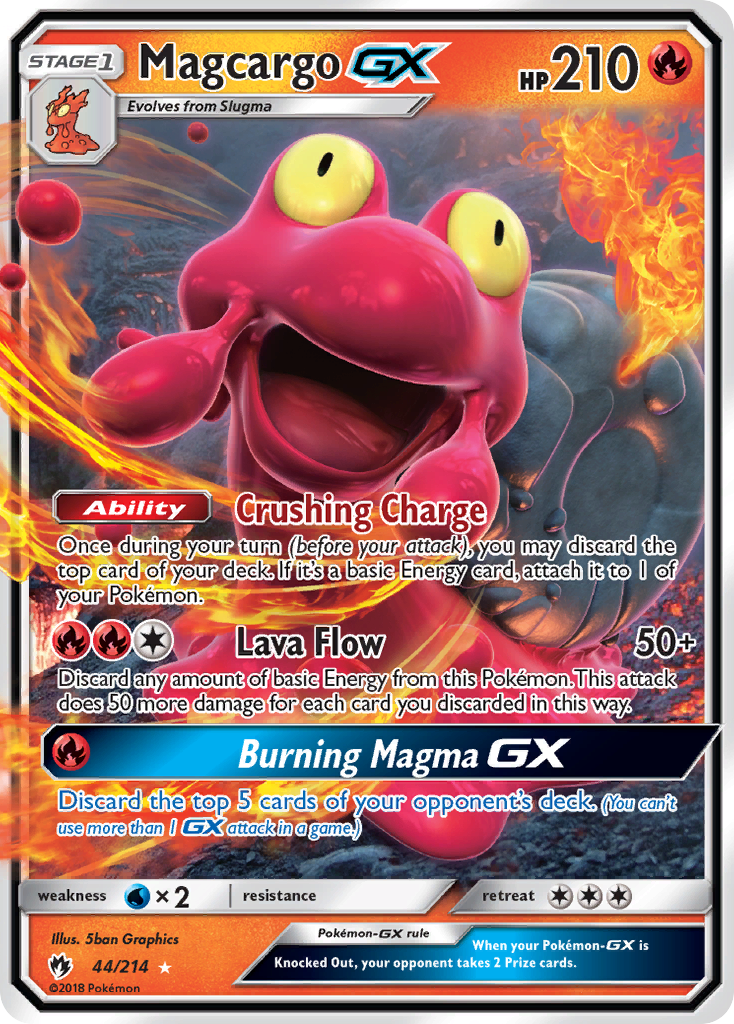 Magcargo GX (44/214) [Sun & Moon: Lost Thunder] | Black Swamp Games