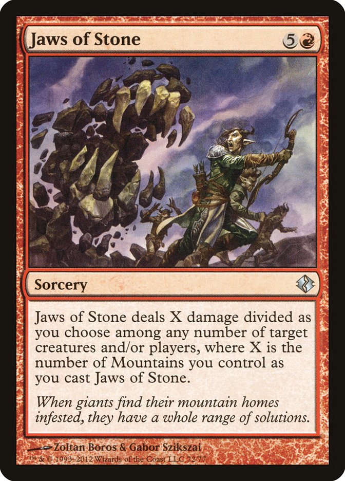 Jaws of Stone [Duel Decks: Venser vs. Koth] | Black Swamp Games