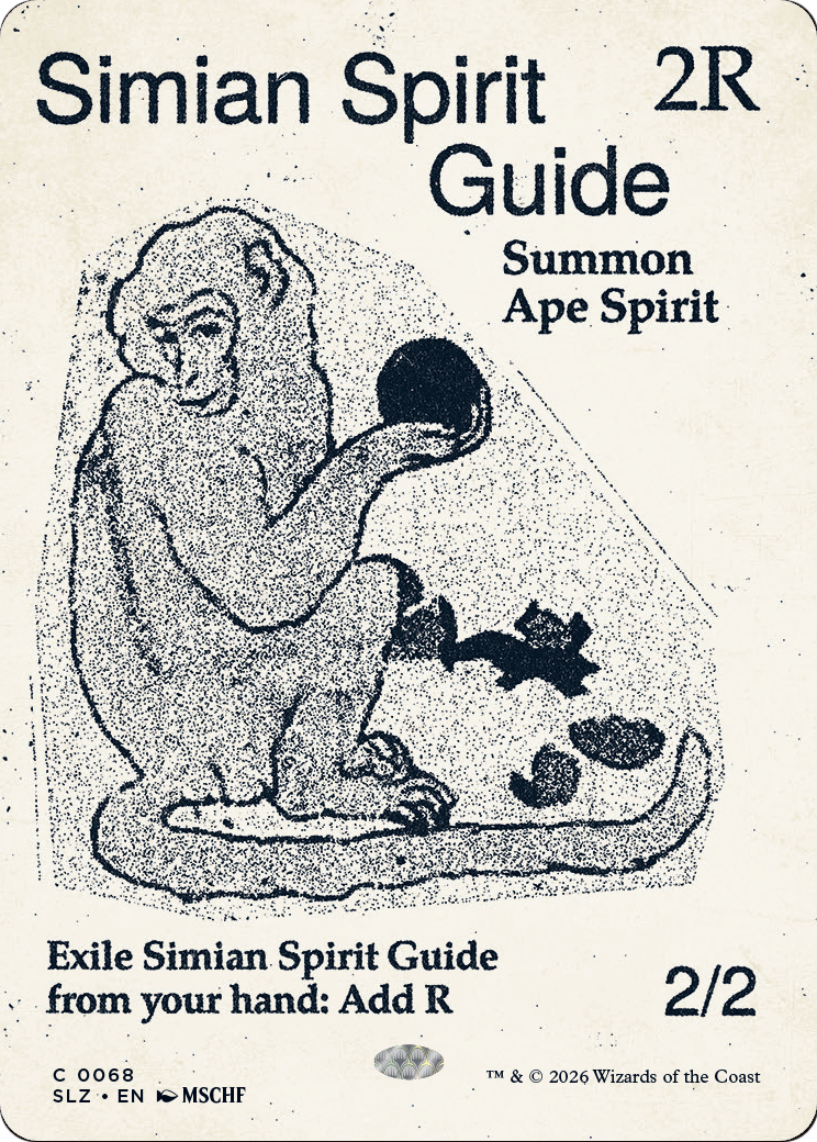 Simian Spirit Guide (0068) [Secret Lair x MSCHF: The Zeta Set] | Black Swamp Games