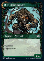 Tireless Hauler // Dire-Strain Brawler (Showcase Equinox) [Innistrad: Midnight Hunt] | Black Swamp Games