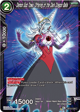 Demon God Towa, Offering of the Dark Dragon Balls (Common) (BT13-139) [Supreme Rivalry] | Black Swamp Games