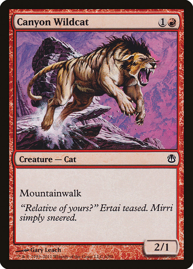 Canyon Wildcat [Duel Decks: Ajani vs. Nicol Bolas] | Black Swamp Games