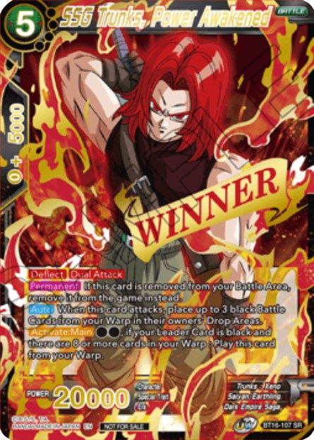 SSG Trunks, Power Awakened (Event Pack 10) (BT16-107) [Tournament Promotion Cards] | Black Swamp Games