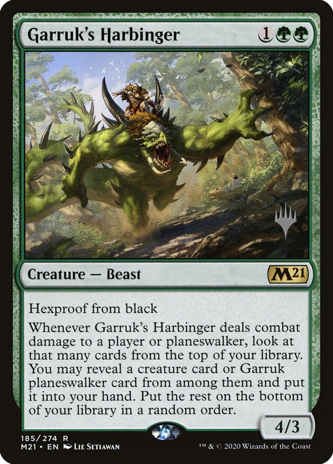 Garruk's Harbinger (Promo Pack) [Core Set 2021 Promos] | Black Swamp Games