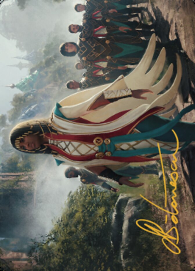 Queen Kayla bin-Kroog Art Card (Gold-Stamped Signature) [The Brothers' War Art Series] | Black Swamp Games