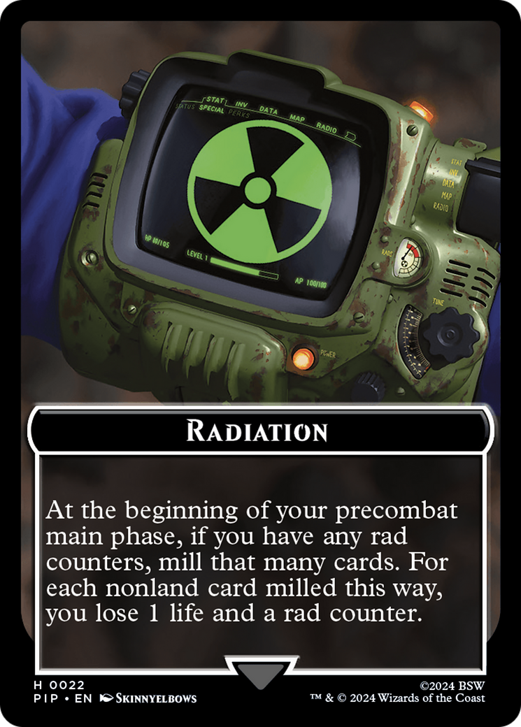 Radiation // Copy Double-Sided Token [Fallout Tokens] | Black Swamp Games