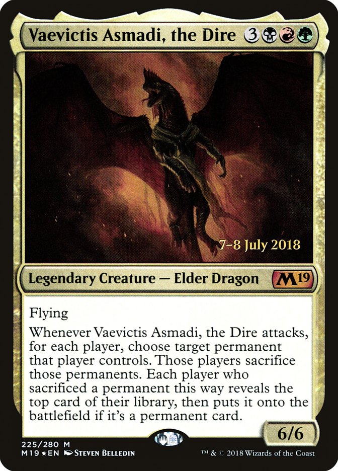 Vaevictis Asmadi, the Dire [Core Set 2019 Prerelease Promos] | Black Swamp Games