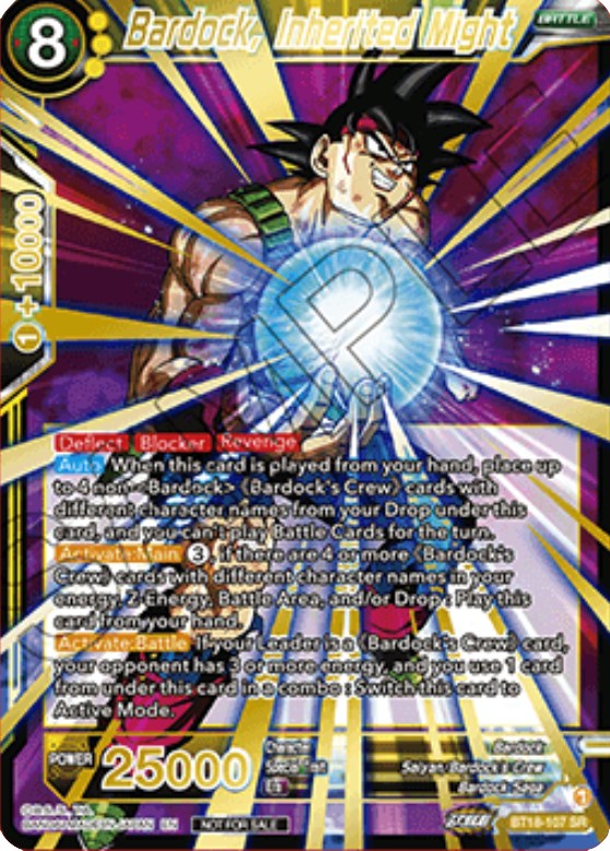 Bardock, Inherited Might (Zenkai Cup 2022 Top 32) (BT18-107) [Tournament Promotion Cards] | Black Swamp Games