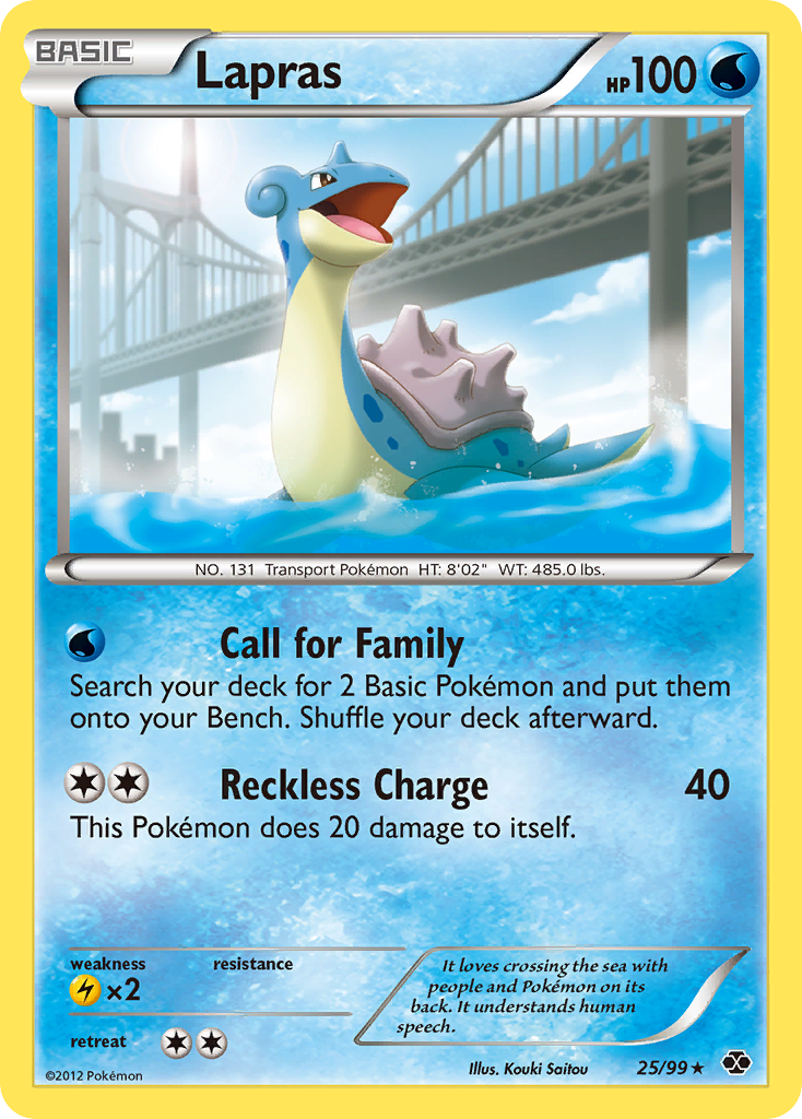 Lapras (25/99) [Black & White: Next Destinies] | Black Swamp Games