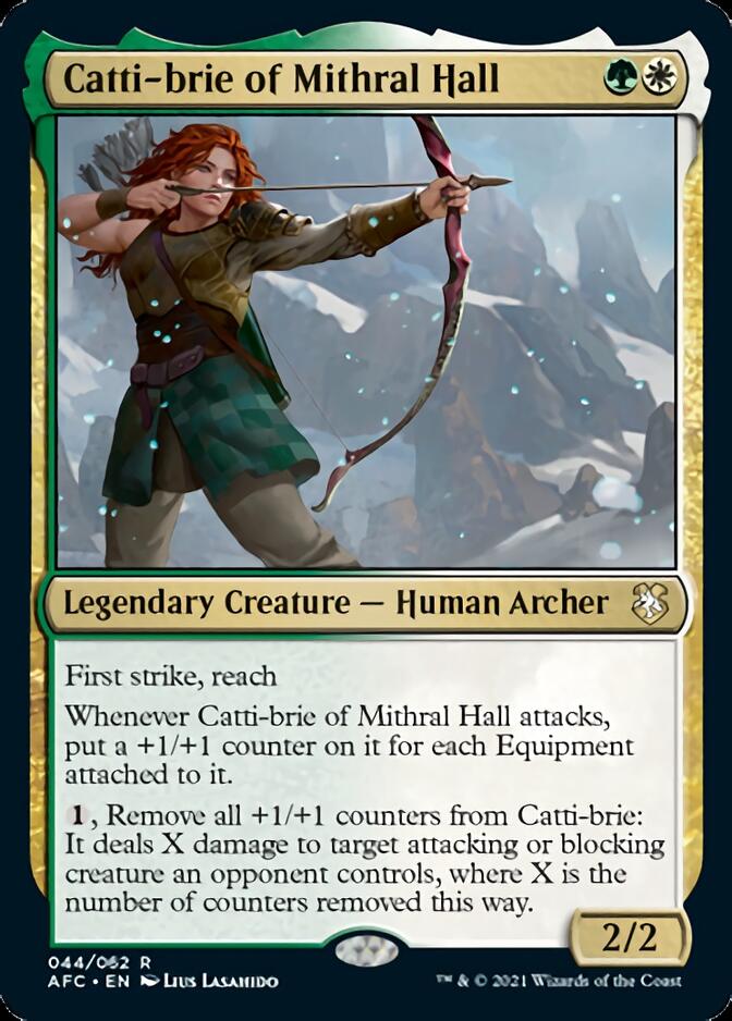 Catti-brie of Mithral Hall [Dungeons & Dragons: Adventures in the Forgotten Realms Commander] | Black Swamp Games