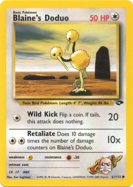Blaine's Doduo (61/132) [Gym Challenge Unlimited] | Black Swamp Games