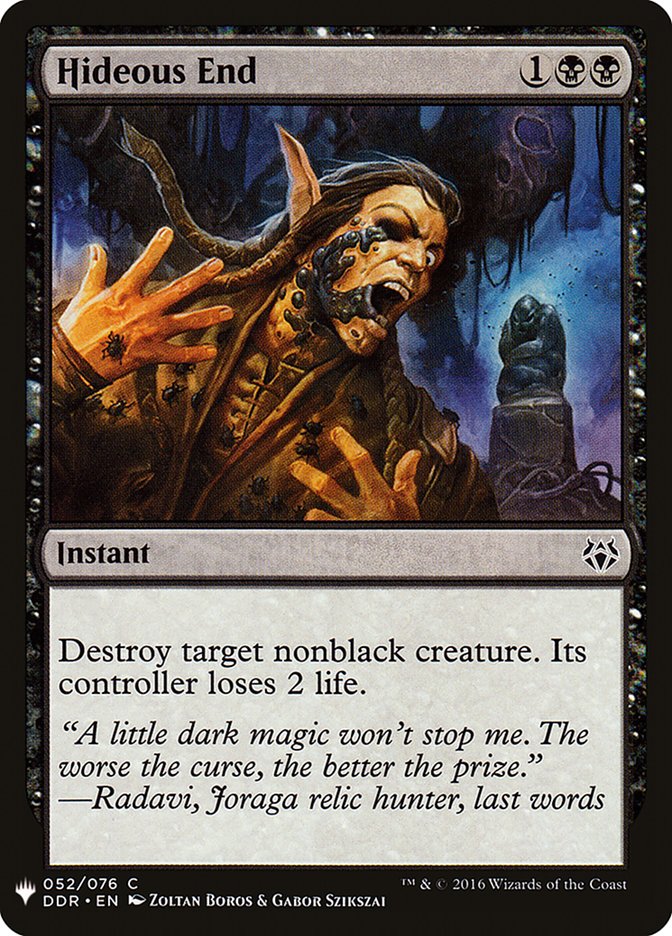 Hideous End [Mystery Booster] | Black Swamp Games