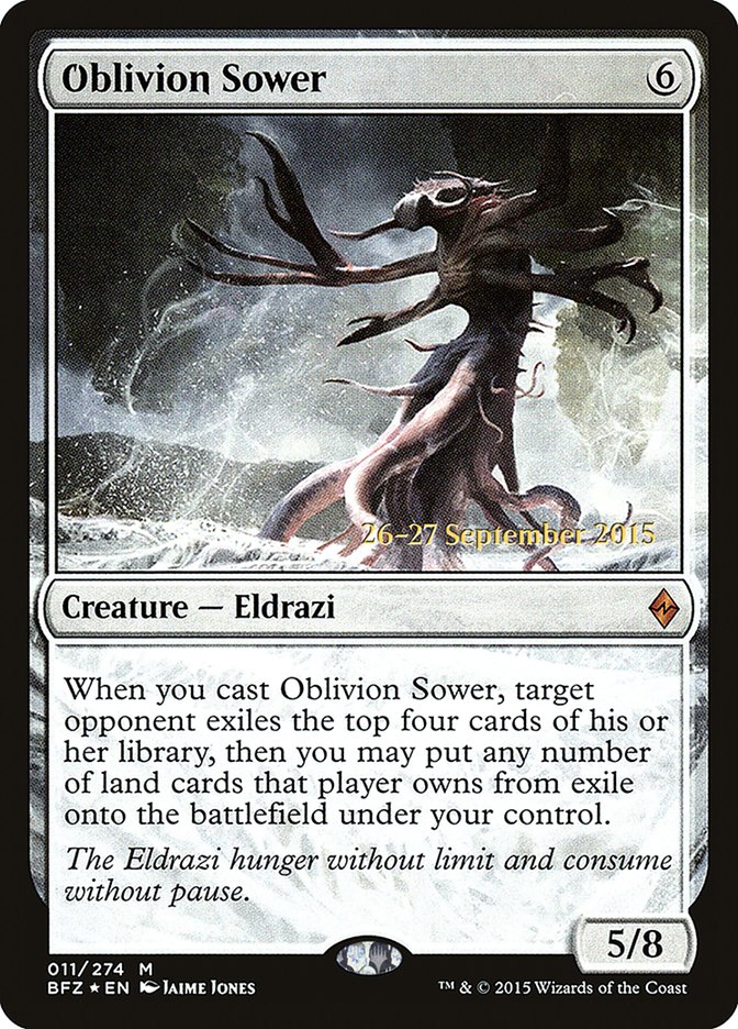 Oblivion Sower [Battle for Zendikar Prerelease Promos] | Black Swamp Games