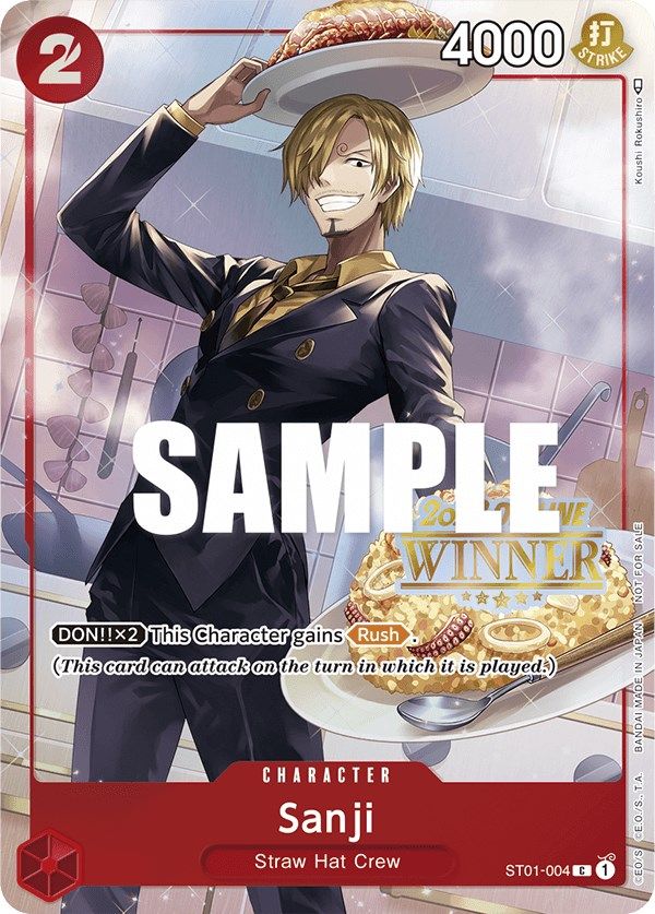 Sanji (Offline Regional 2023) [Winner] [One Piece Promotion Cards] | Black Swamp Games