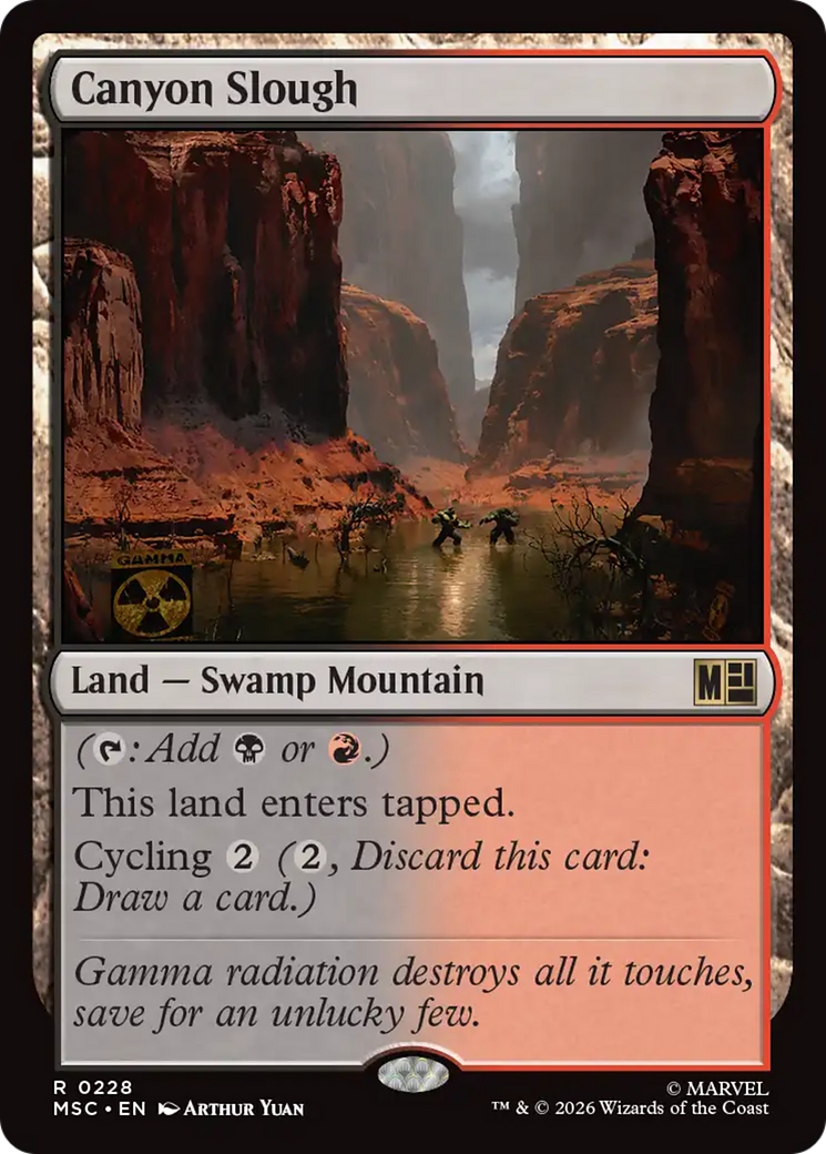 Canyon Slough (Surge Foil) [Marvel Super Heroes Commander] | Black Swamp Games