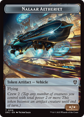 Nalaar Aetherjet // Treasure Double-Sided Token [Aetherdrift Commander Tokens] | Black Swamp Games