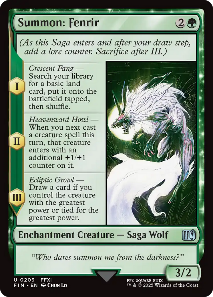 Summon: Fenrir [FINAL FANTASY] | Black Swamp Games