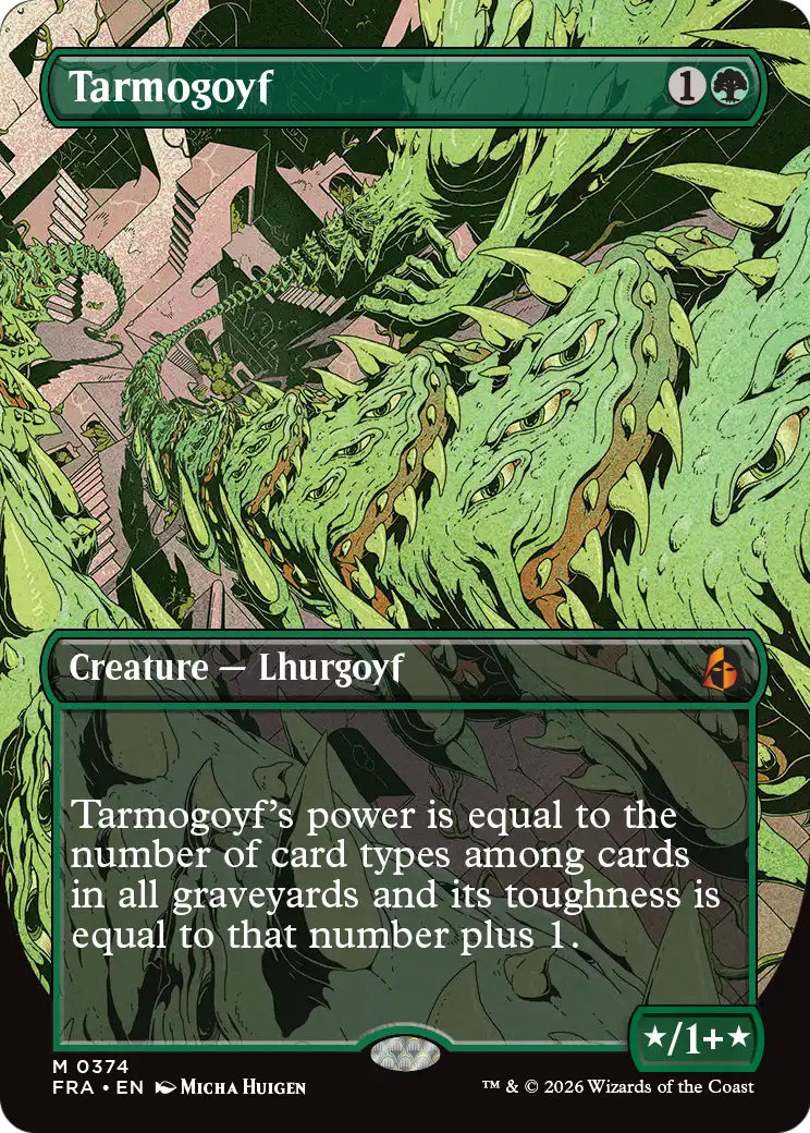Tarmogoyf (Borderless) [Reality Fracture] | Black Swamp Games