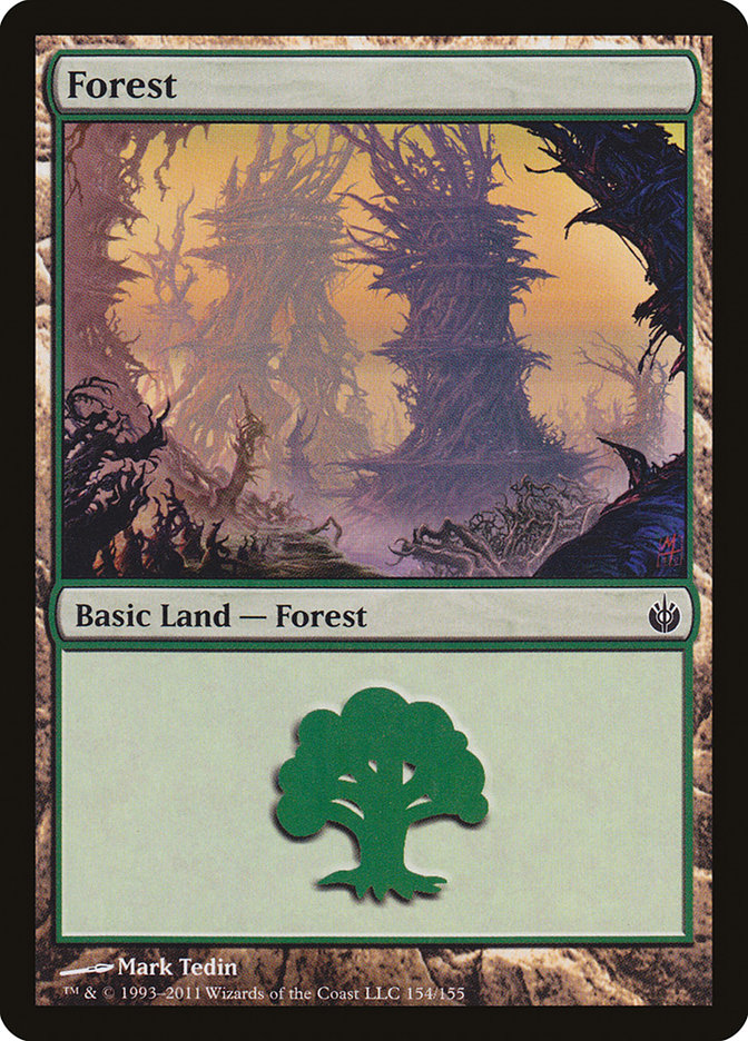 Forest (154) [Mirrodin Besieged] | Black Swamp Games