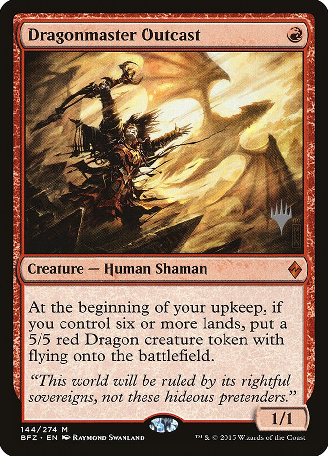 Dragonmaster Outcast (Promo Pack) [Battle for Zendikar Promos] | Black Swamp Games