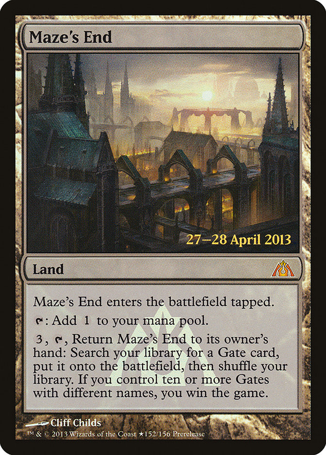 Maze's End [Dragon's Maze Prerelease Promos] | Black Swamp Games