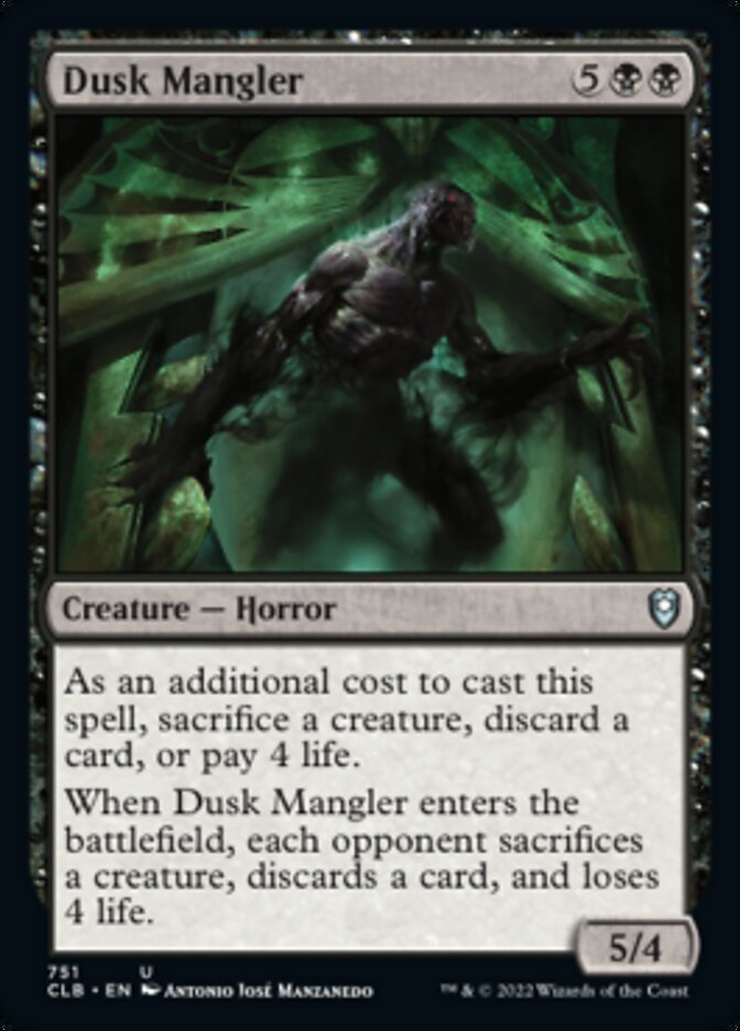 Dusk Mangler [Commander Legends: Battle for Baldur's Gate] | Black Swamp Games