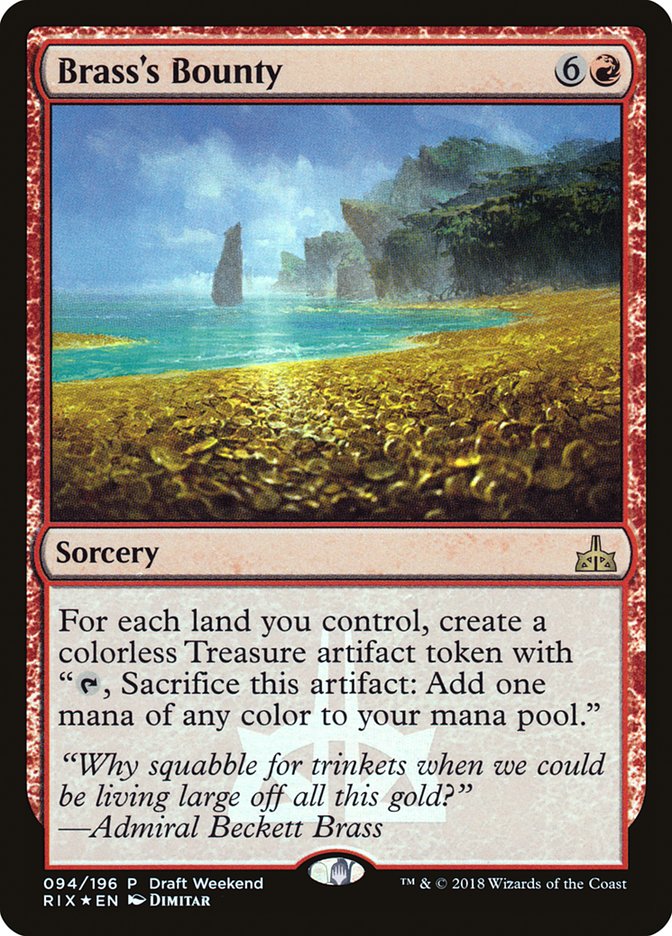 Brass's Bounty (Draft Weekend) [Rivals of Ixalan Promos] | Black Swamp Games