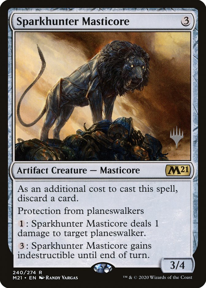 Sparkhunter Masticore (Promo Pack) [Core Set 2021 Promos] | Black Swamp Games