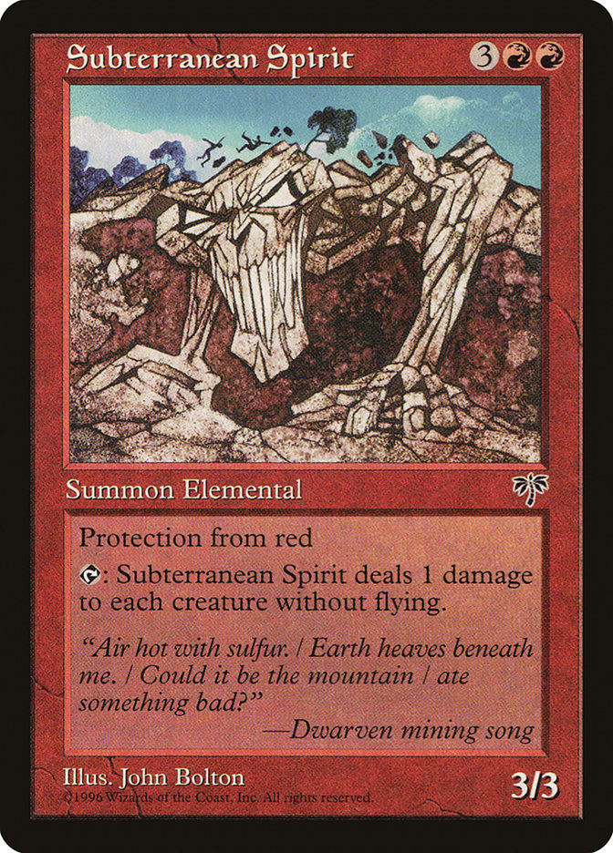 Subterranean Spirit [Mirage] | Black Swamp Games