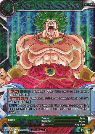 Broly, The Unstoppable Horror (P-006) [Promotion Cards] | Black Swamp Games