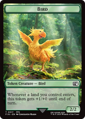 Bird (0017) // Wizard (0015) Double-Sided Token [FINAL FANTASY Tokens] | Black Swamp Games