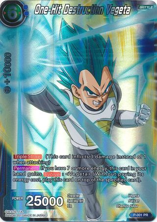 One-Hit Destruction Vegeta (P-001) [Promotion Cards] | Black Swamp Games