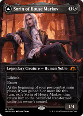 Sorin of House Markov // Sorin, Ravenous Neonate (Borderless) (Textured Foil) [Modern Horizons 3] | Black Swamp Games