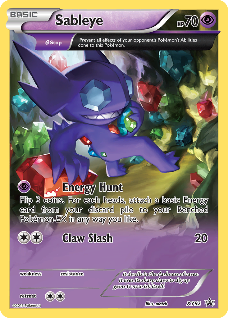 Sableye (XY92) [XY: Black Star Promos] | Black Swamp Games