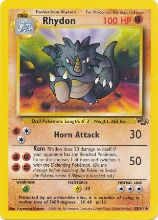 Rhydon (45/64) [Jungle Unlimited] | Black Swamp Games